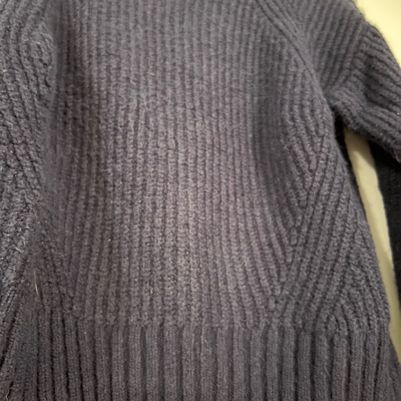 Navy blue high neck sweater - Picture 5 of 6